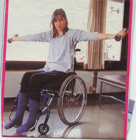 Paraplegic wheelchair woman are mistaken Paraplegic wheelchair woman something is