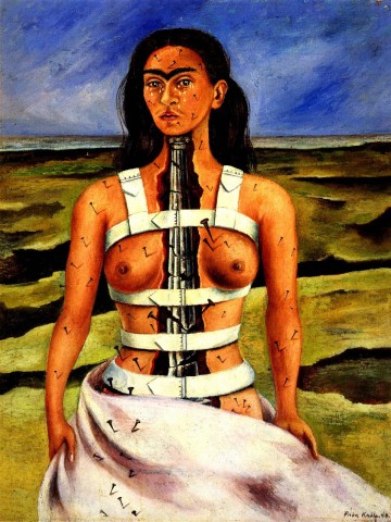 The Broken Column a painting by Frida Kahlo